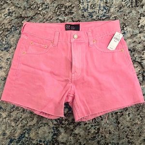 NWT gap bright pink denim shorts size 24